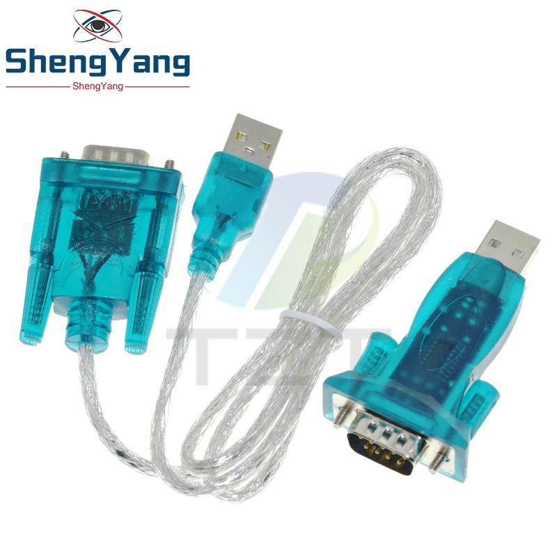 TZT 1/2/5PCS HL-340 New USB to RS232 COM Port Serial PDA FT232 9 pin DB9 Adapter support WIN7 Compatible CH340