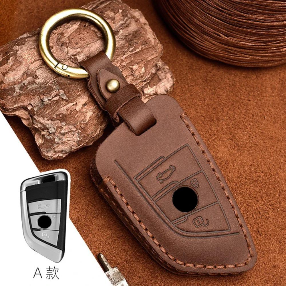 Leather Car Key Case Shell Bag for Bmw F20 G20 G30 X1 X3 X4 X5 G05 X6 X7 G11 F15 F16 G01 G02 F48 Accessories Car Key Case