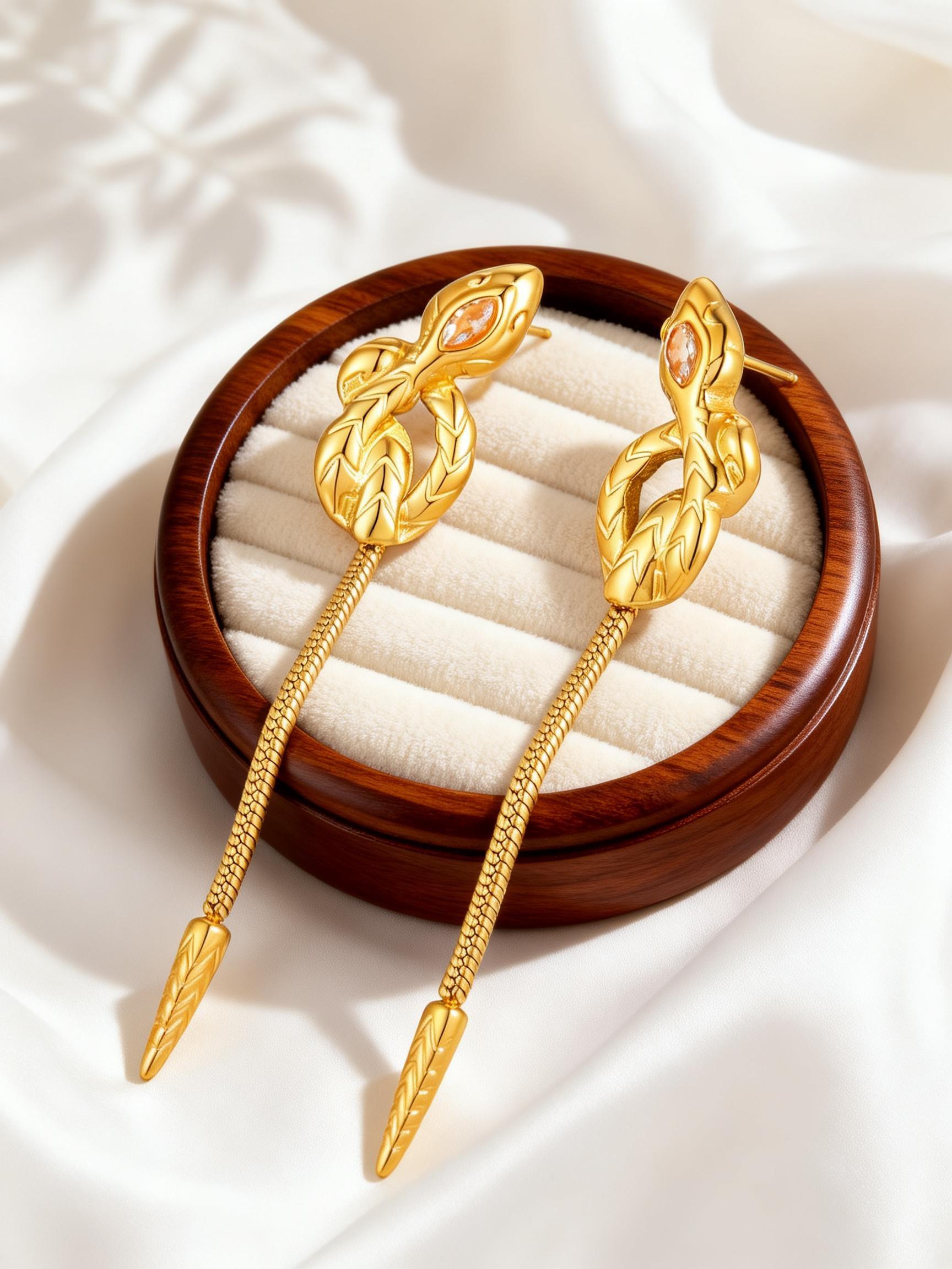 Unique Long Tassel Snake Earrings for Women Stainless Steel Serpentine Tassel Design Earrings Hip Pop Gold Plated Jewelry Gift