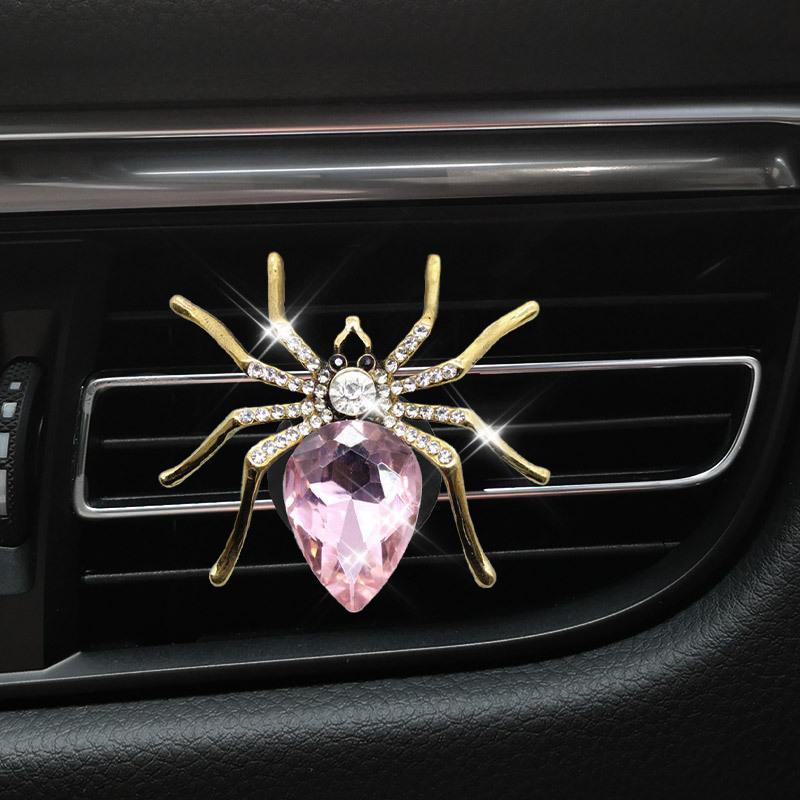 New Diamond Spider Style Perfume Bottle Car Air Conditioning Outlet Perfume Car Perfume Car Interior Accessories Car Fragrance