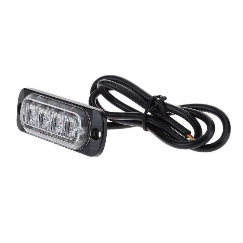 12V- 24V Warning Light 4 LED Bar Car Truck Strobe Flash Emergency Light Lamp