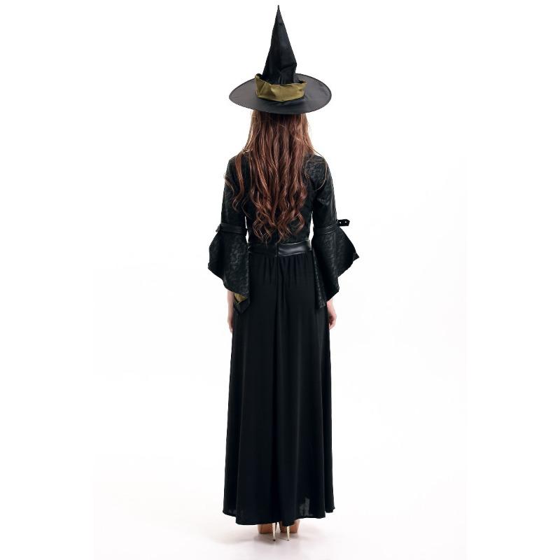 Sexy Witch Costume Long Dress Uniform, Cosplay Halloween Costume, Stage Costume Performance Costume