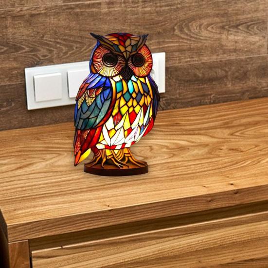 Bunt gebeiztes Harz-Tier-Nachtlicht, Katze, Pferd, Elefant, Delphin, Löwe, Hahn, Eule, Wolf, Form, Tischlampe, Heimdekoration