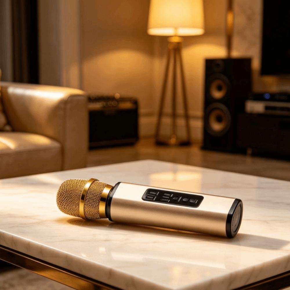 Professional Wireless Microphone Portable Karaoke Speaker Microphone Karaoke Microphone Bar