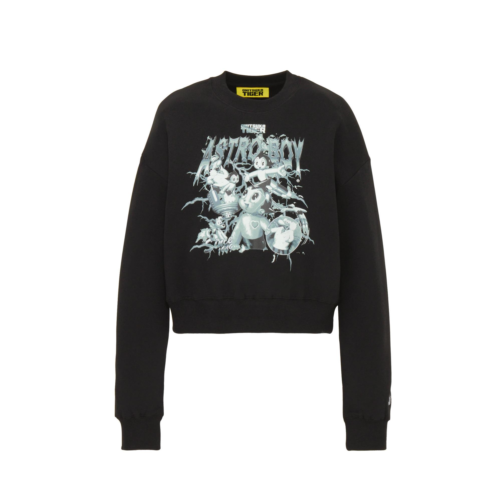 Onitsuka Tiger DENIVITA ASTROBOY WS SWEAT TOP Sweatshirt Women s Black 2182B589-001 L
