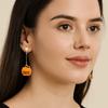 Cat Halloween Earrings Enamel Pumpkin Dangle Earrings Exaggerated Ghost Ear Studs  Gift