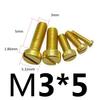 M 2,5 3 4 5 6 8 10 12 Metrisch X 4-25mm Länge Messing Senkkopf Schlitzschraube Bolzen