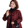 Winter Large Size Padded Jacket Medium and Old Women's Clothing Mother Clothing Chinese Retro Velvet Thickened Grandma Top Padded Jacket