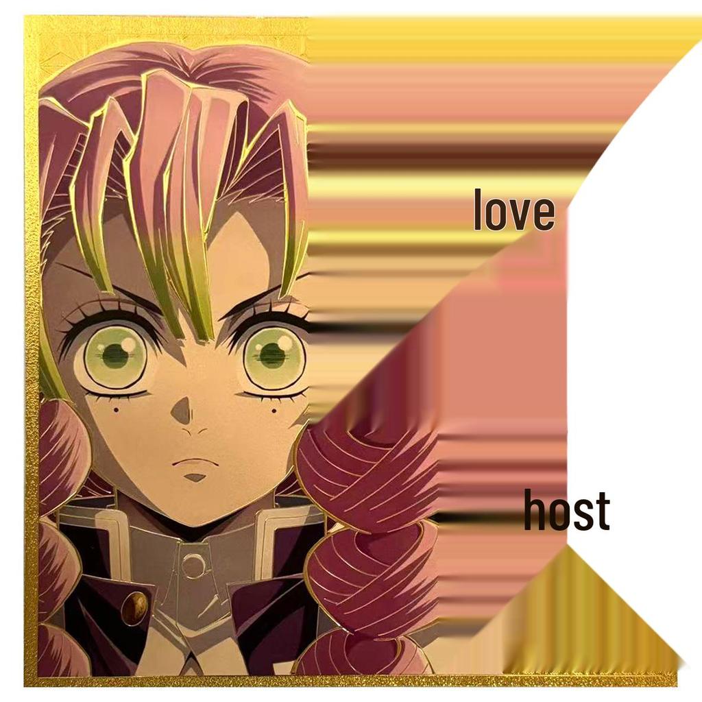 Demon Slayer Flame Pillar Lenticular Card - Commemorative Embossed Gift