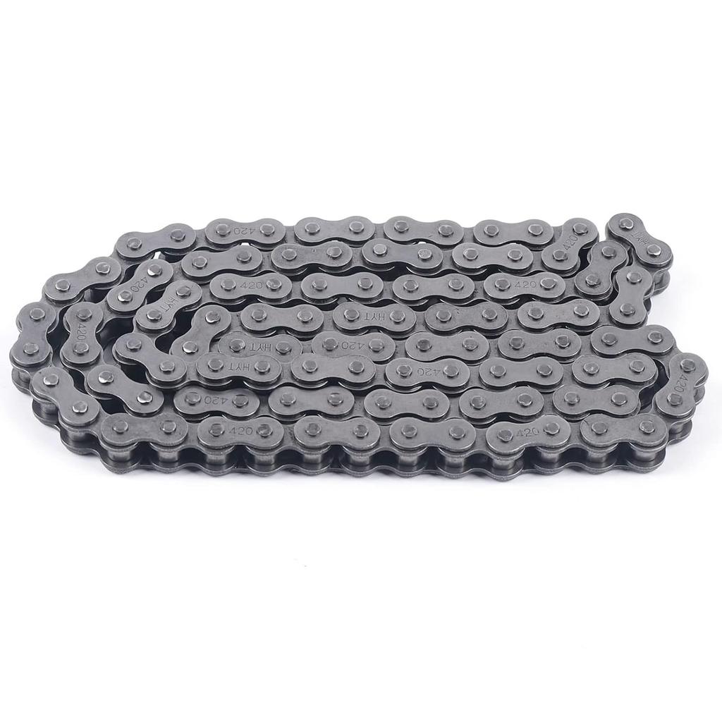 420 Chain Front Rear Sprocket Kit for 110cc 125cc ATV Gokarts and Dirt Bikes Direct Replacement Chain & Sprocket Set