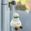Rearview Mirror Ornament Badminton Plush Keychain, Cute Shuttlecock Stuffed Toy for Bag Car Soft Sports Souvenir Decor, Mini Pendant, Creative