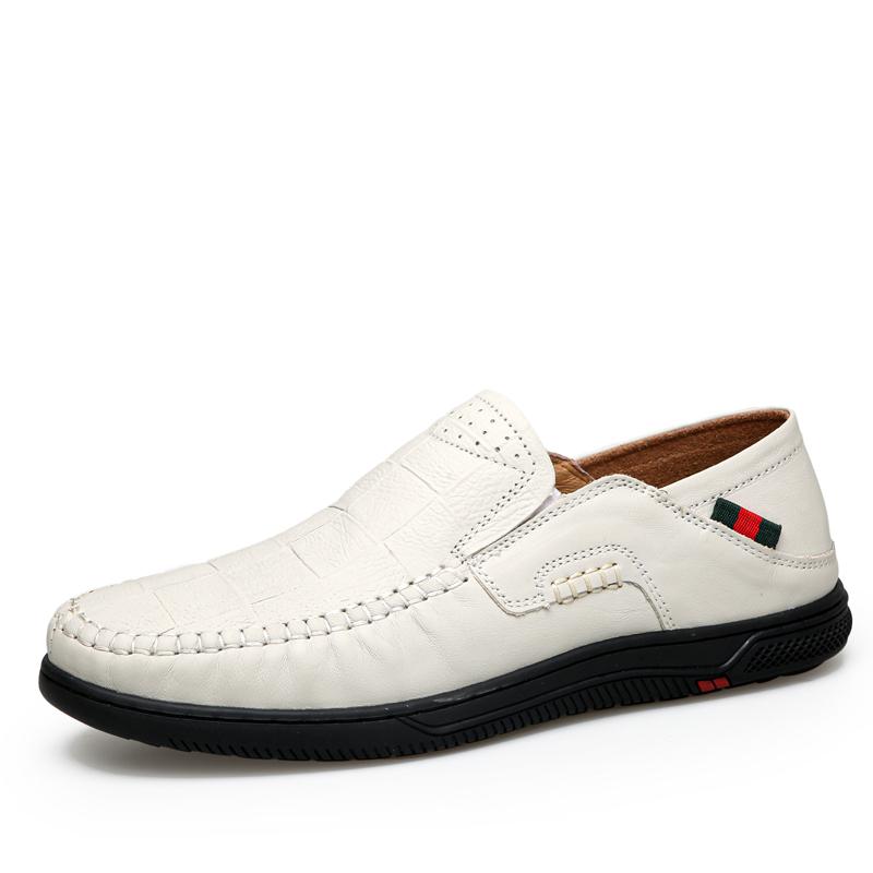 Fashion Spring Autumn Men's Loafers Soft Soled Comfortable High Quality Handmade Sole Driving Shoes Men's Business Leather Shoes