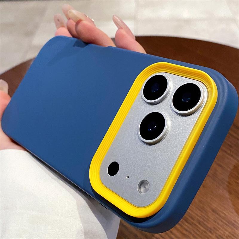 iPhone 17 Pro Three-in-One Liquid Spray Oil Phone Case, Compatible with Apple 16/15, Silicone 14, Cross-Border 1312