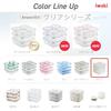 Iwaki Glass Storage Pack Microwave 200ml X 500ml X 1200ml X Heat-Resistant Containers, Square, & Safe, 7-Piece Set, White, 4, 2, 1, PS-PRN-7W