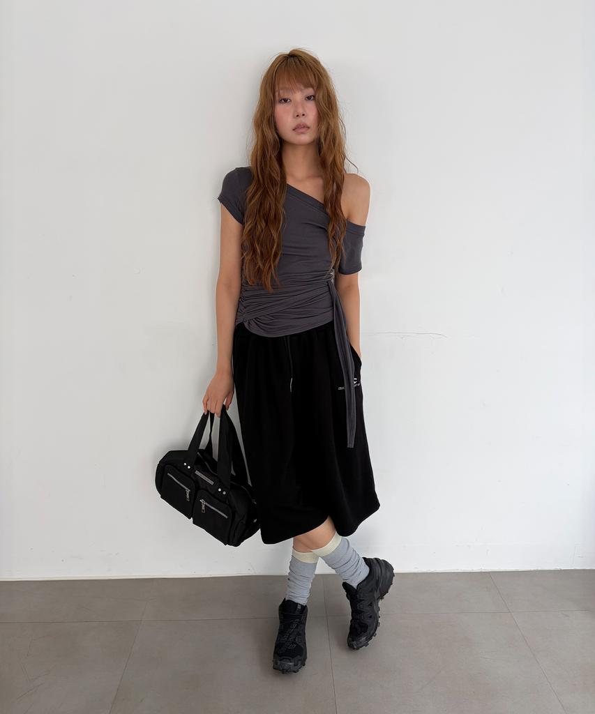 Chicks Nylon Two-Pocket Bowling Bag Black