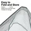 Light Weight Aluminum Collapsible Scoops Net Fishing Landing Net With Strong Nylons Webbing For Outdoor Use