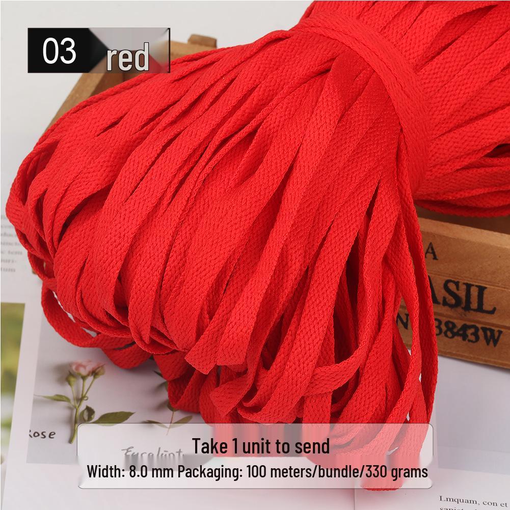 

Шелковый шнурок 8 мм, 29 цветов - Универсальный для обуви, шляпы и поясной завязки