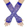 Diamond Studded Elastic Mesh Gloves, Half Finger Gloves