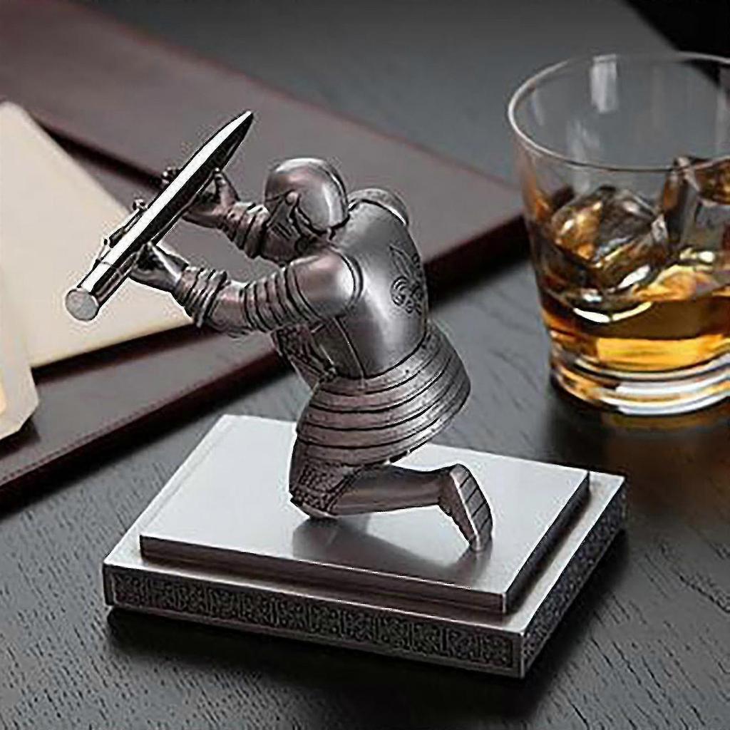 Harz Kreatives Lernen Büro Ritter Halbe Hocke Charakter Stifthalter 3ml - Sjue