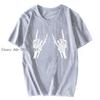 Funny T Shirt Unisex Novelty Unisex Tshirt Halloween Skeleton Rocker Graphic Tshirt Unisex Cotton Tshirt Tees Tops Streetwear Harajuku