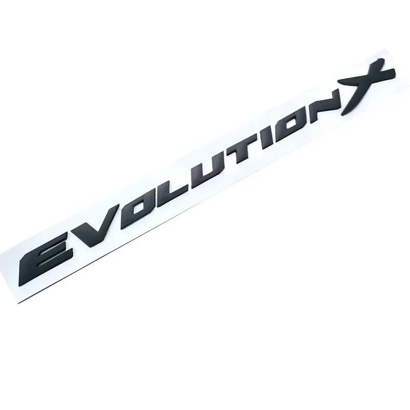ABS Letters Decals Car Rear Trunk Emblem Sticker for Mitsubishi Evolution X Badge EVO Lancer 9 10 ASX L200 Pajero Eclipse