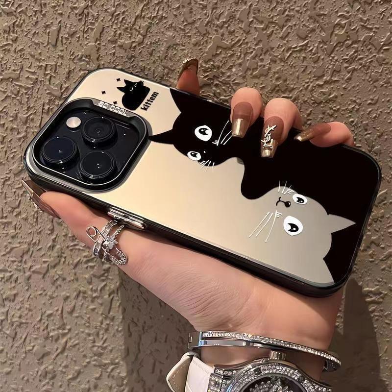 Applicable To Simple Cute Cat IPhone14ProMax Apple 13i Mobile Phone Case 12 Anti-drop 15XRXS Batch 16