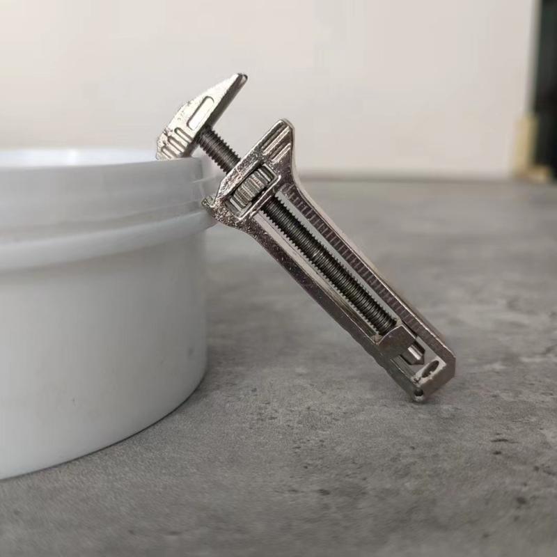 Compact Small Pocket Wrench, Multifunctional Caliper Nails Pullers Compact Wrench Beer Opener for Outdoor Camping Hiking