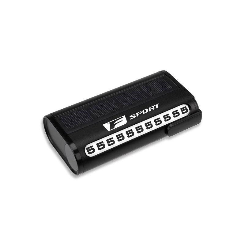 

Night Light Car Parking Card Temporary Stop Number Plate For Lexus F-SPORT ES RX NX LS UX LM LX GX LC RZ IS CT GS RC HS SC TX