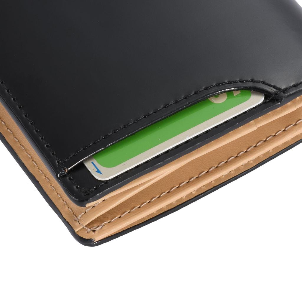 Cordovan Bifold Wallet Bifold Wallet Minimum Wallet Small Wallet Billfold Coin Purse Box Coin Case Leather Stylish Popular Made In [MILAGRO] Men's