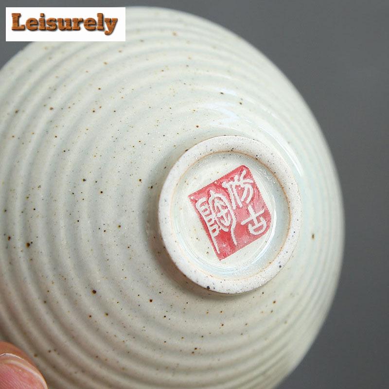 1 Stück Handgefertigte Konische Tasse Antike Pflanzenasche Porzellan Teetasse Reise Keramik Teeschale Anti-Verbrühungs Retro Meditationsbecher Teeset 70ml