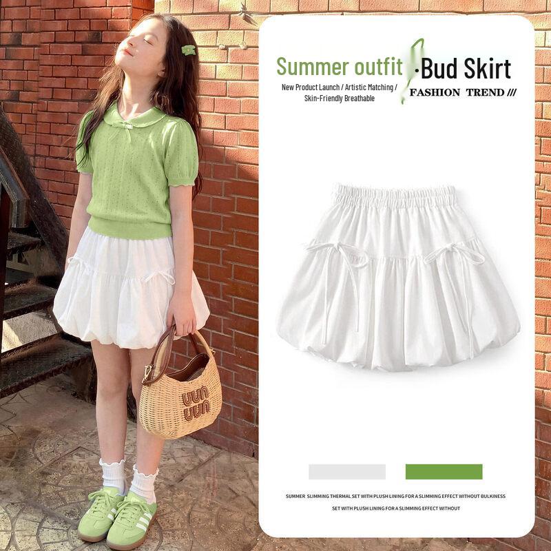 Moonkids Girls  Summer Polo Top & Skirt Set 130cm