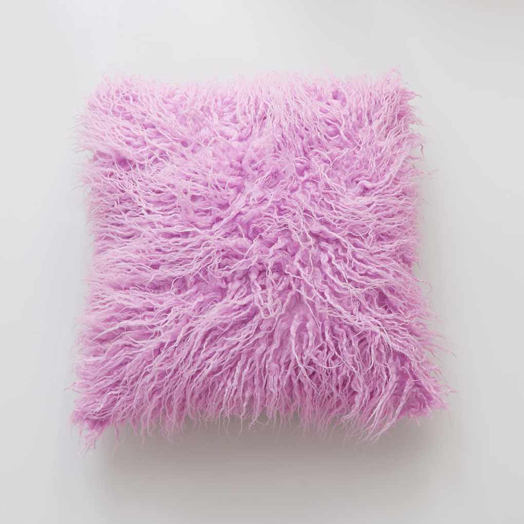 Fluffy Plush Pillow Cases Luxury Sofa Car Waist Throw Cushion Cover Home Decor
