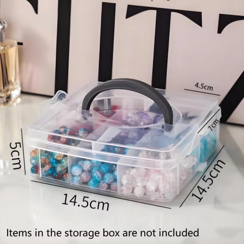 Transparent Adjustable Stackable Compartment Slot Plastic Storage Box For Organizing Toys Jewelry