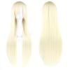Bunte Lange Gerade Cosplay-Perücke 80cm Anime Party Rollenspiel-Perücke Hitzebeständige Faser für Damen