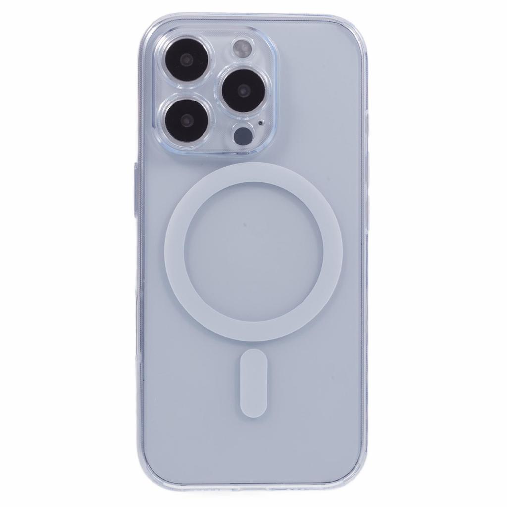 JAUCASE For iPhone 16 Pro Case Compatible with MagSafe PC+TPU Crystal Clear Phone Cover