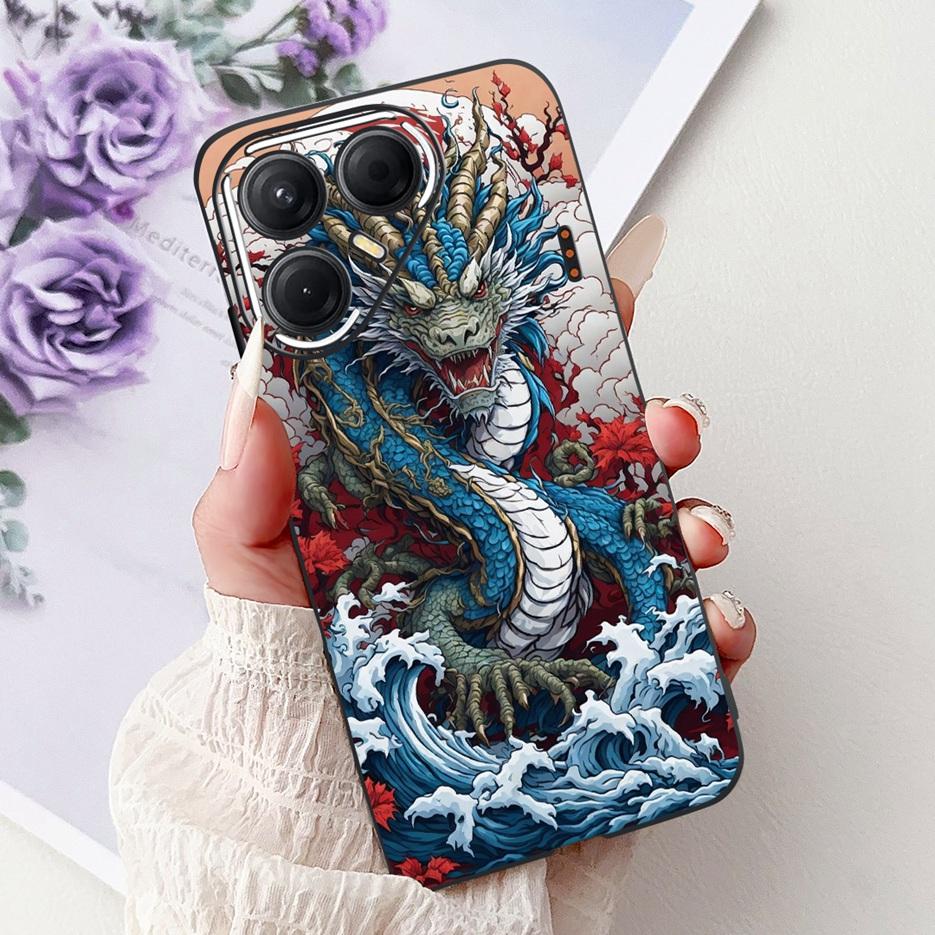 For Tecno Pova 7 Pro 5G Case LJ8 Luxury Fashion Painted Cover Soft Silicone Phone Case For Tecno Pova 7 Ultra Pova7 5G LJ7 Shell