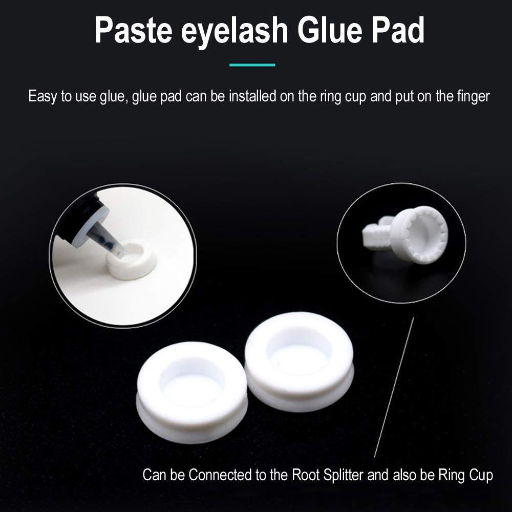 Eyelash Splitter Nail Art Tattoo Glue Pallet Holder Eyelash Extension Rings Stand Adhesive Pigment Holders Finger  Beauty Tools