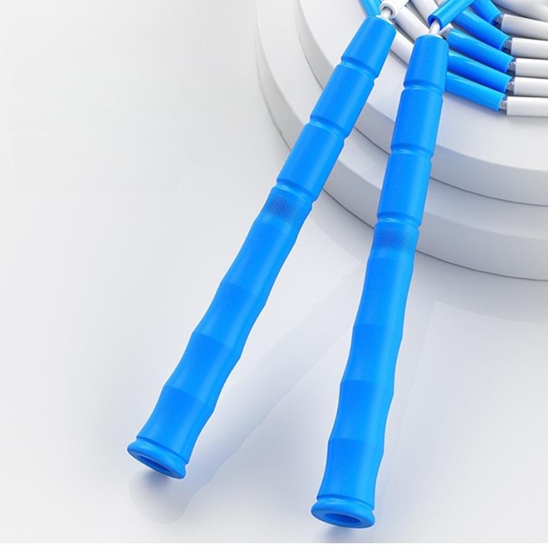 Childs Safe Skipping Rope Colorful Rotating Beads Regulable Handle Rope for School Home Exercises