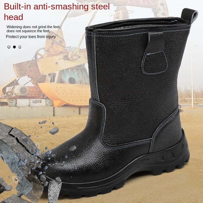 Pracovní obuv, Nárazuvzdorná a Propichuvzdorná, Vysoká důlní obuv pro ropná pole, Pracovní obuv odolná proti oleji, Svářečská obuv