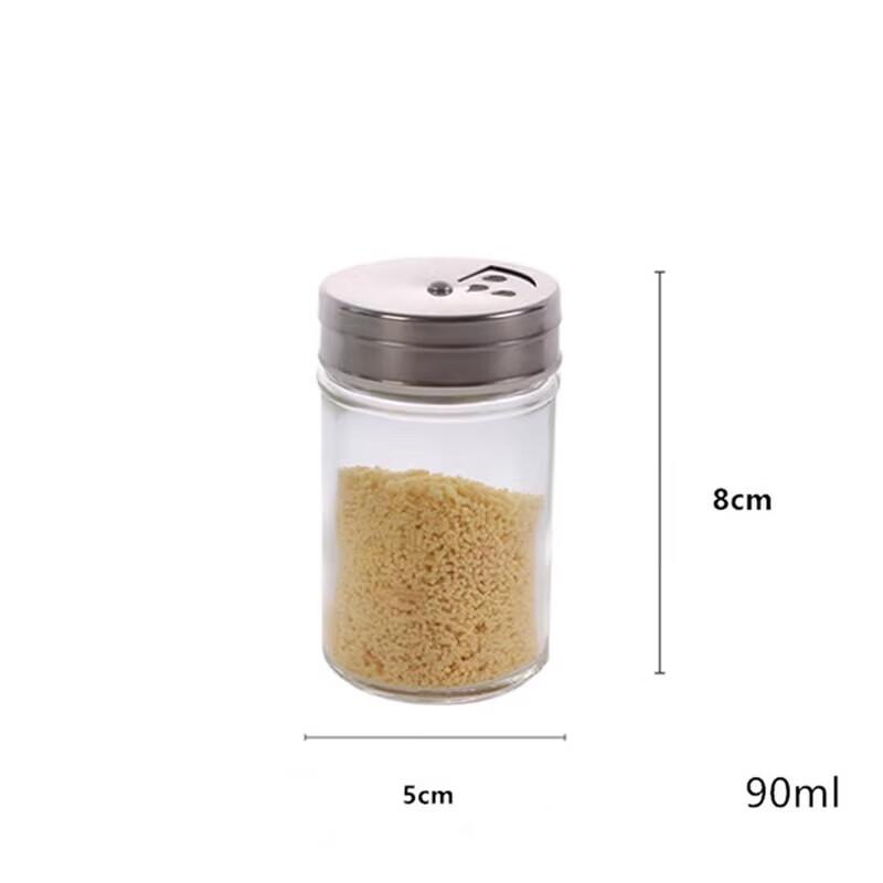 Glass Condiment Bottle and Jar Set