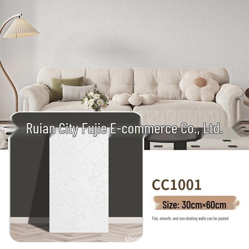 Waterproof 3D Travertine-Style Flexible Wall Panel Wallpaper