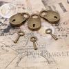 Vintage Old Antique Style Mini Archaize Padlocks Key Lock With Key (Lot Of 3)