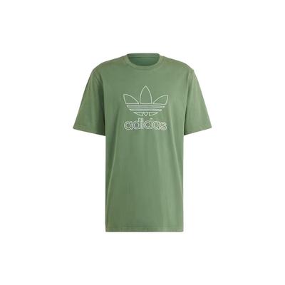 Adicolor Outline Trefoil Tee Green Oxide Men Streetwear IR7993