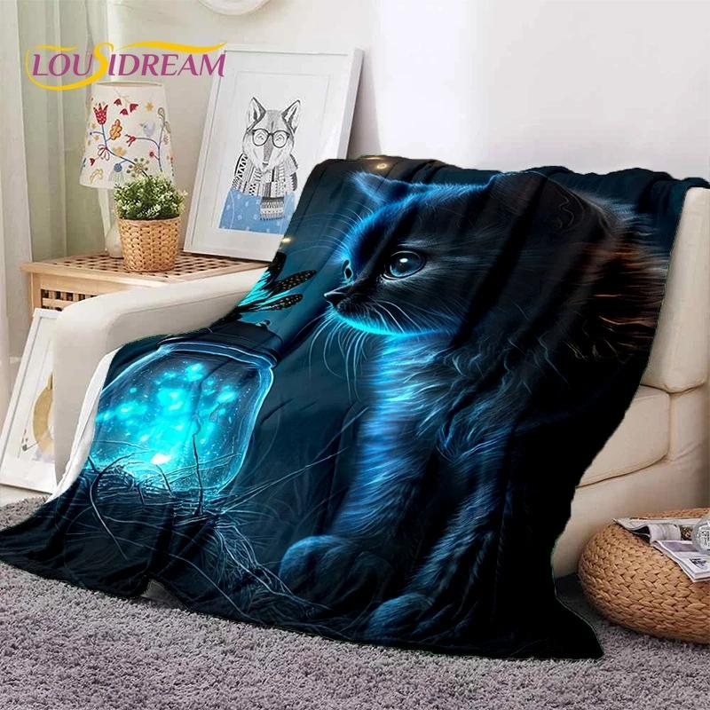 Persian Cat,Cute Calico Cat,Ragdoll Cartoon Soft Flannel Blanket for Beds Bedroom Sofa Picnic,Throw Blanket for Outdoors Leisure