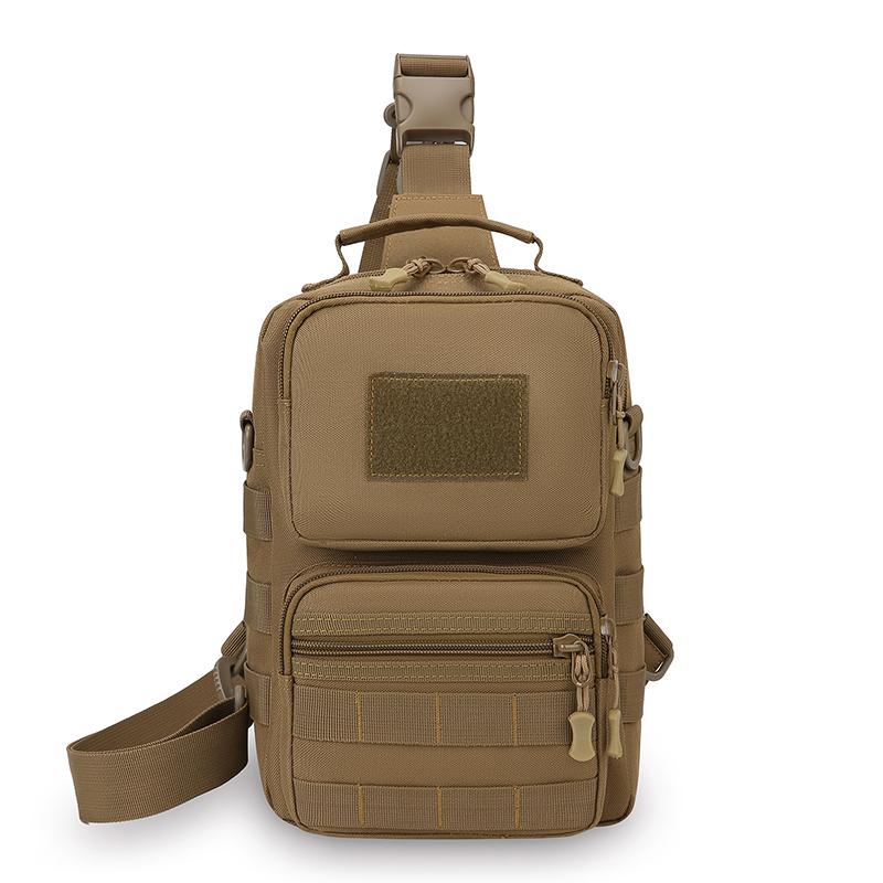 Herren Taktische Camouflage Schultertasche - Mehrfachtaschen Brusttasche Konvertiert zu Umhängetasche/Rucksack (Langlebiges Wander-Essential)