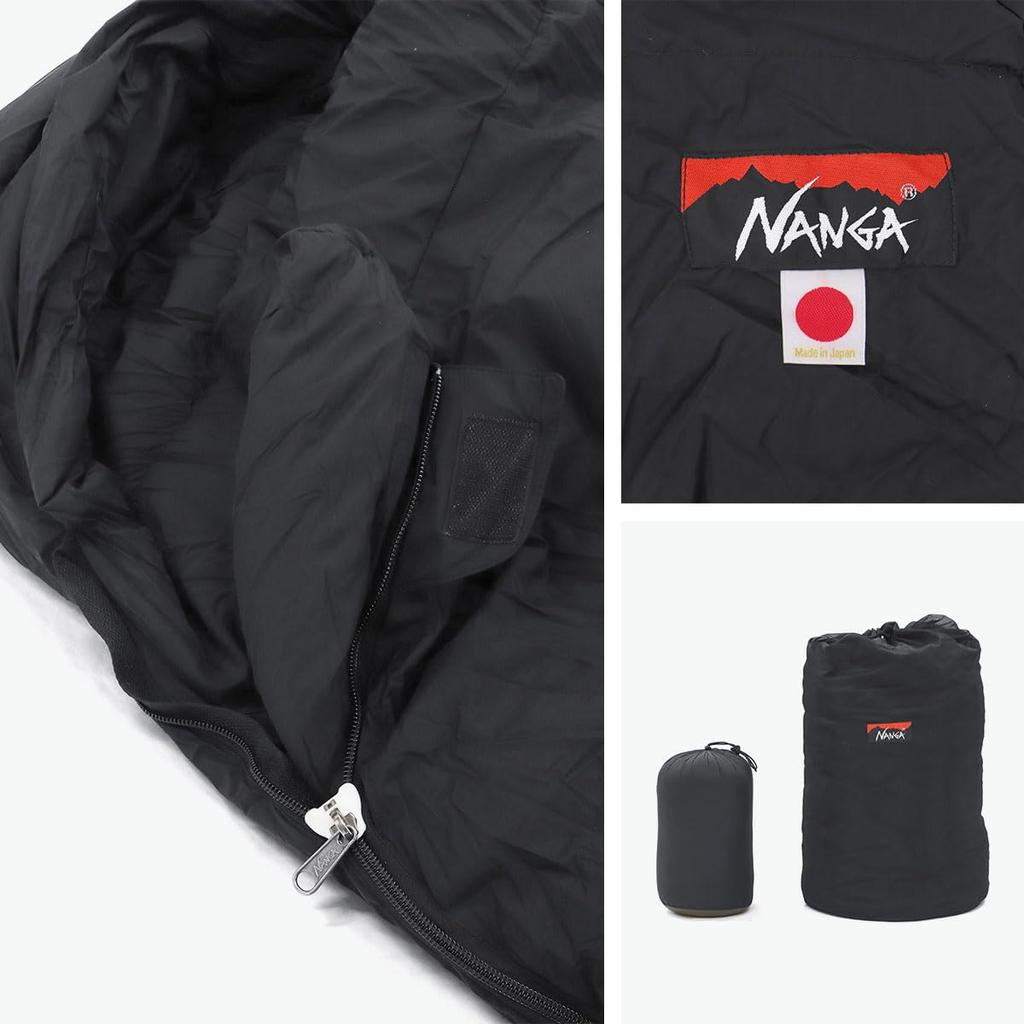 NANGA AURORA TEX SQUARE FOOT 600 Sleeping Bag BLK [NANGA] NS2443-2A019