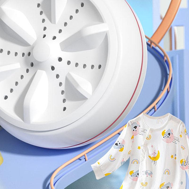 Mini Pralka Wysokiej Mocy Przenośna Mocne Czyszczenie Ultradźwiękowa Turbo Składana Podróżne Pranie