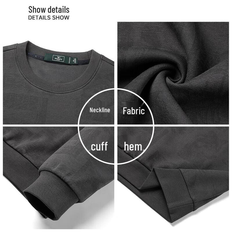 Septwolves Men's Long Sleeve Wolf Head Print T-Shirt