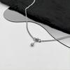 Balance Ball Pendant Necklace Simple Fashion Cold Style Accessories Summer Niche Hip Hop Personality Collarbone Chain
