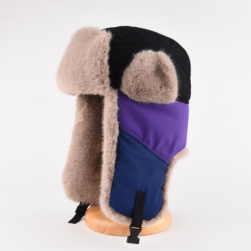 Chapeau assorti homme hiver chaud protection oreilles chapeau épais en coton version coréenne extérieur ski cyclisme froid chapeau volant